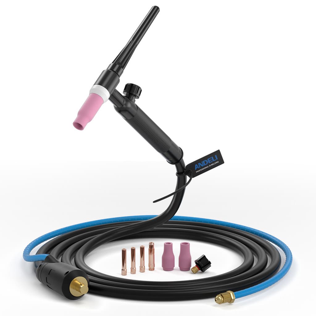 Tocha Seca Tig Lift 200A Extensão 3 Metros Conector 9mm Com Acessórios Andeli