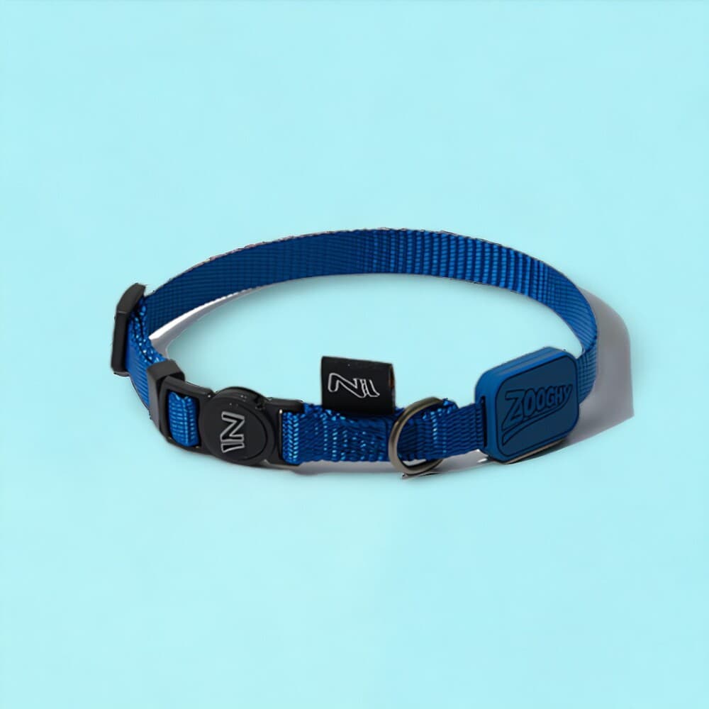 Coleira Ajustável para Gatos Azul Marinho com Fecho Breakaway Segurança e Conforto