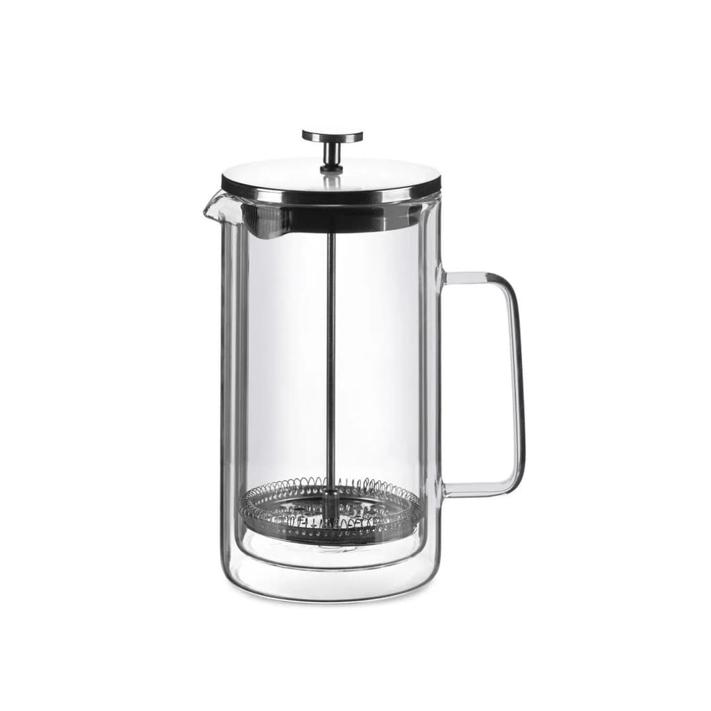 Cafeteira Prensa Francesa Vidro Parede Dupla E Aço Inox 1L Oxford