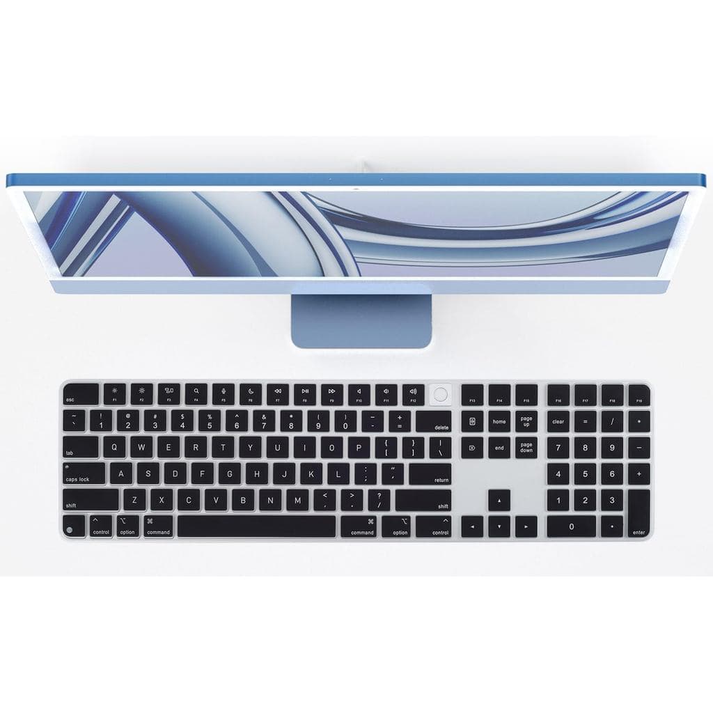 Para 2024 2025 Teclado Mágico E Numérico iMac M4 A3119 MXK73LL/A Capa De Pele Silicone TPU Apple Protetor