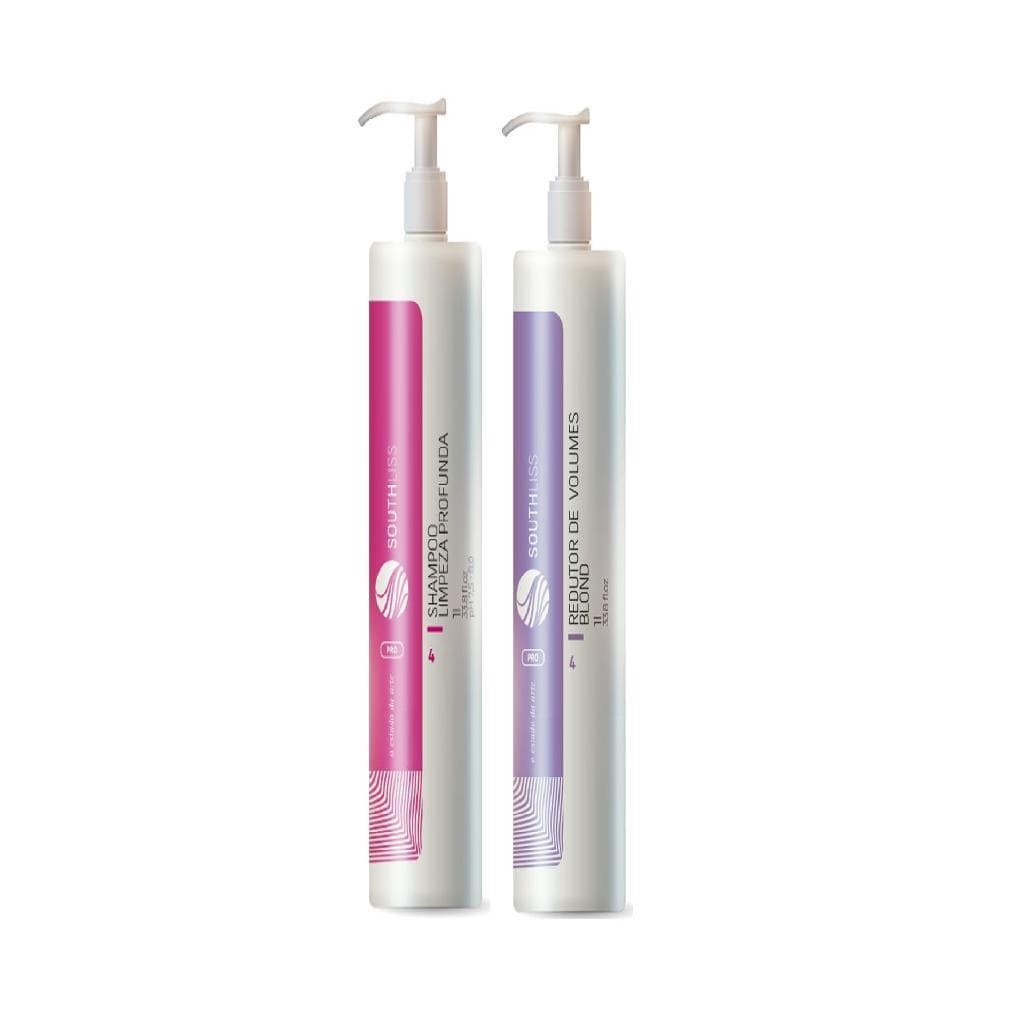 Southliss Redutor de Volumes Blond + Shampoo Limpeza Profunda