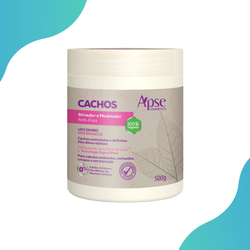 Ativador E Modelador De Cachos Vegano Anti Frizz 500g Apice