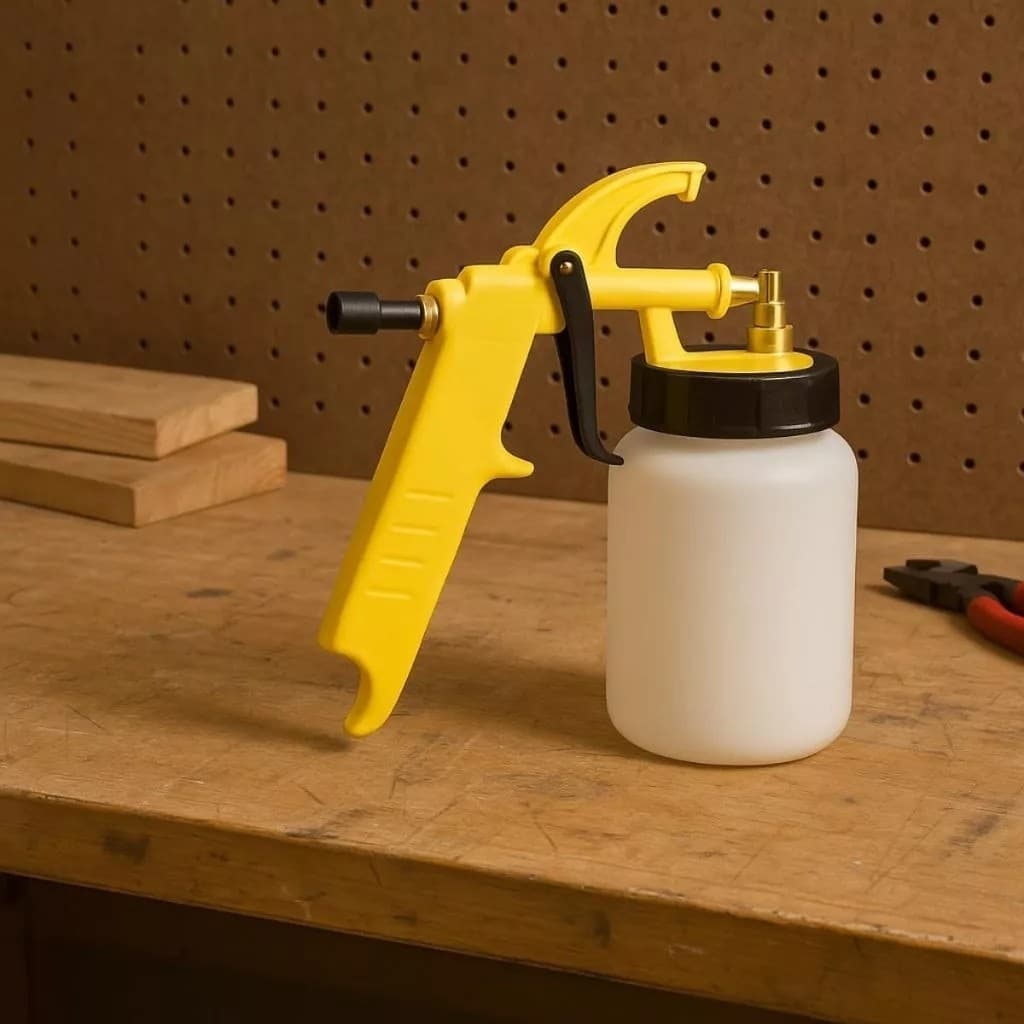 Pistola Pintura Ar Direto Pulverizadora Compressor Pinta Parede 500ml Alta Pressão Ferramenta