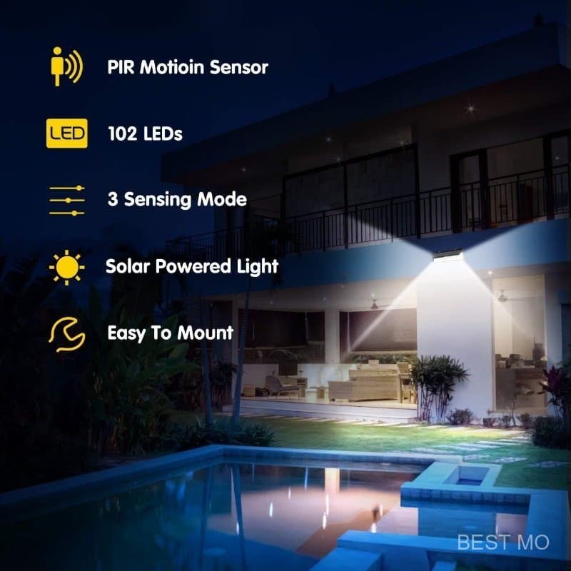 2/3/4 Pcs LâMpada Solar Super Brilhante EconôMica E EcolóGica Com Controle De Luz Inteligente E FáCil InstalaçãO Promoçã