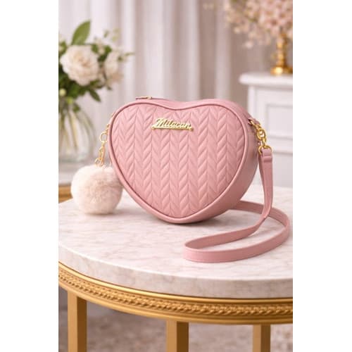 Bolsa Feminina Coração Matelassê Estilo Chic balada Premium +brinde