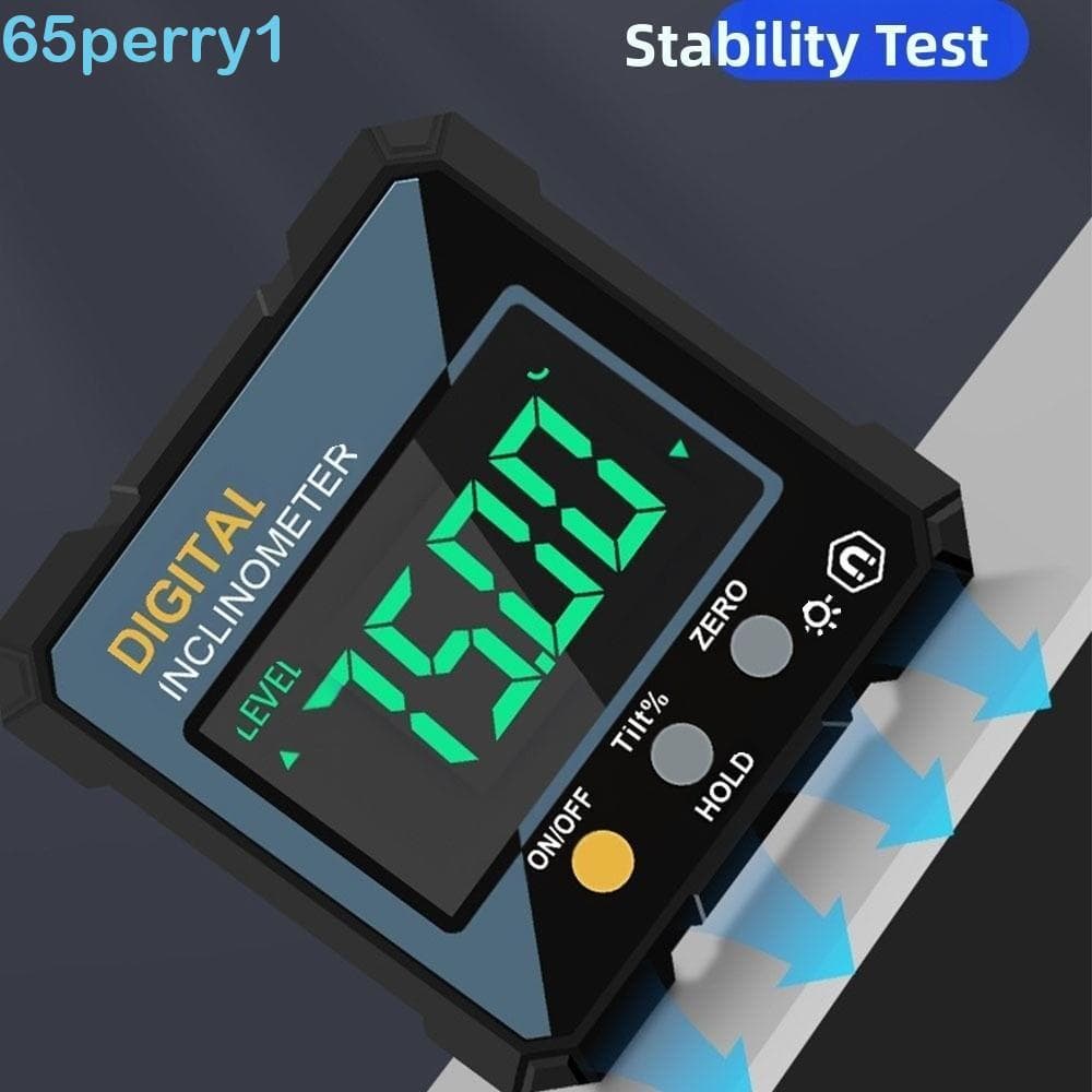 PERRY1 Transferidor De Ângulo Eletrônico , Medidor De Inclinação À Prova D'água Com Luz De Fundo LCD , Localizador Unila