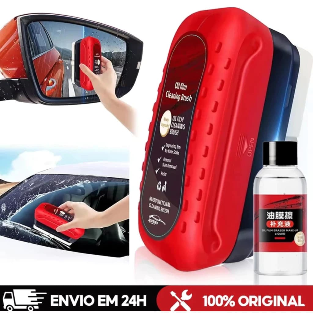 Removedor de filme de óleo para pára-brisa de carro evita limpador de esponja de neblina de chuva