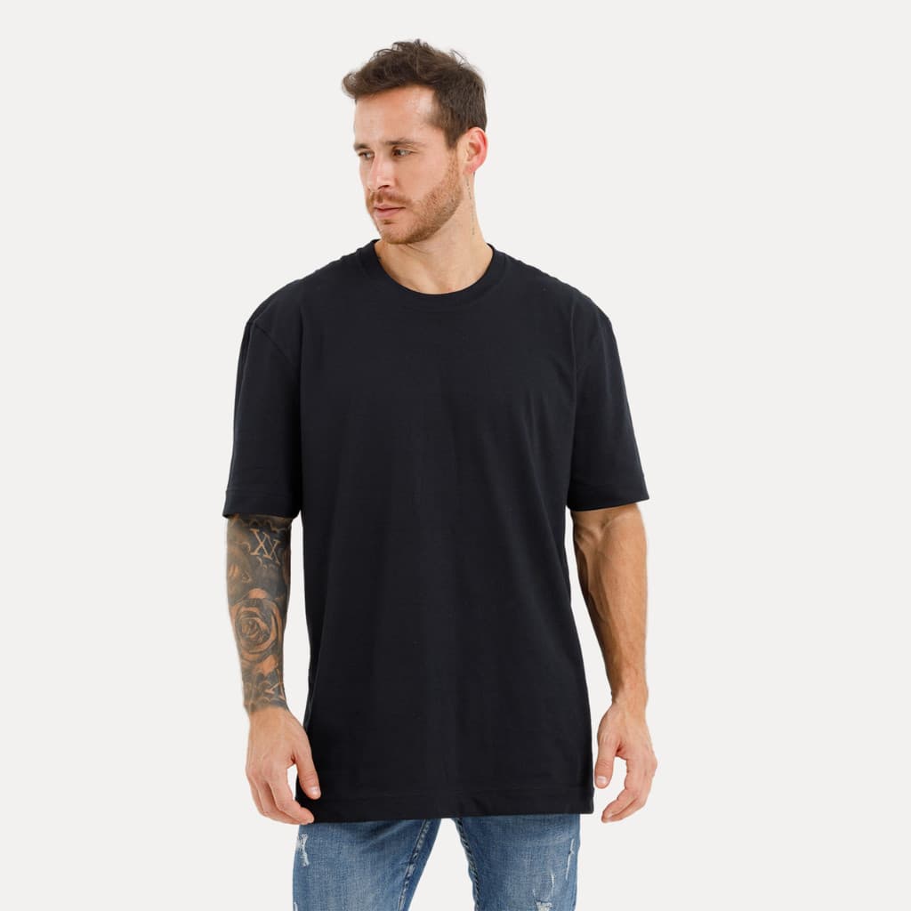 Camiseta Masculina Oversized Larga Premium Algodão 30.1 Oferta