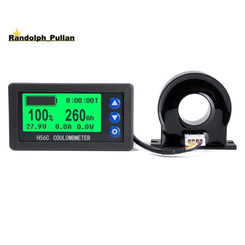 Monitor De Bateria Hall Coulomb Medidor DC 8-100V Lifepo4 Chumbo-Ácido Li-Ion Capacidade De Lítio Display De Energia