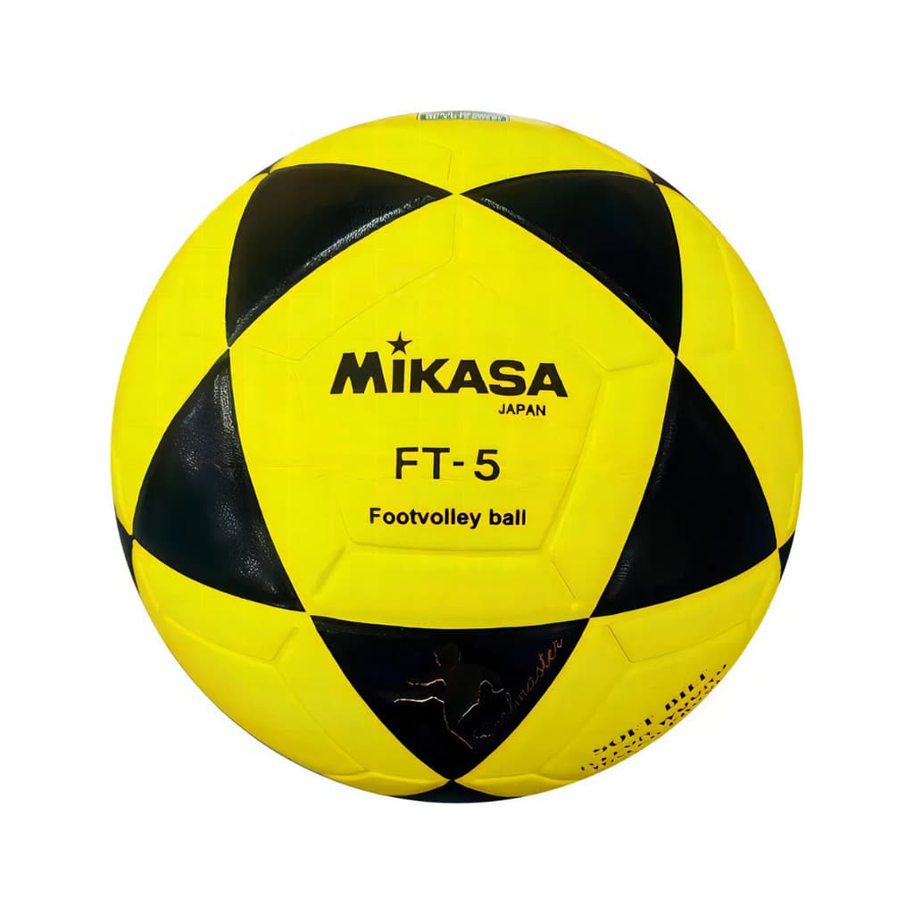 Bola de Futevolei FT5 Amarelo E Preto MIKASA Profissional Altinha