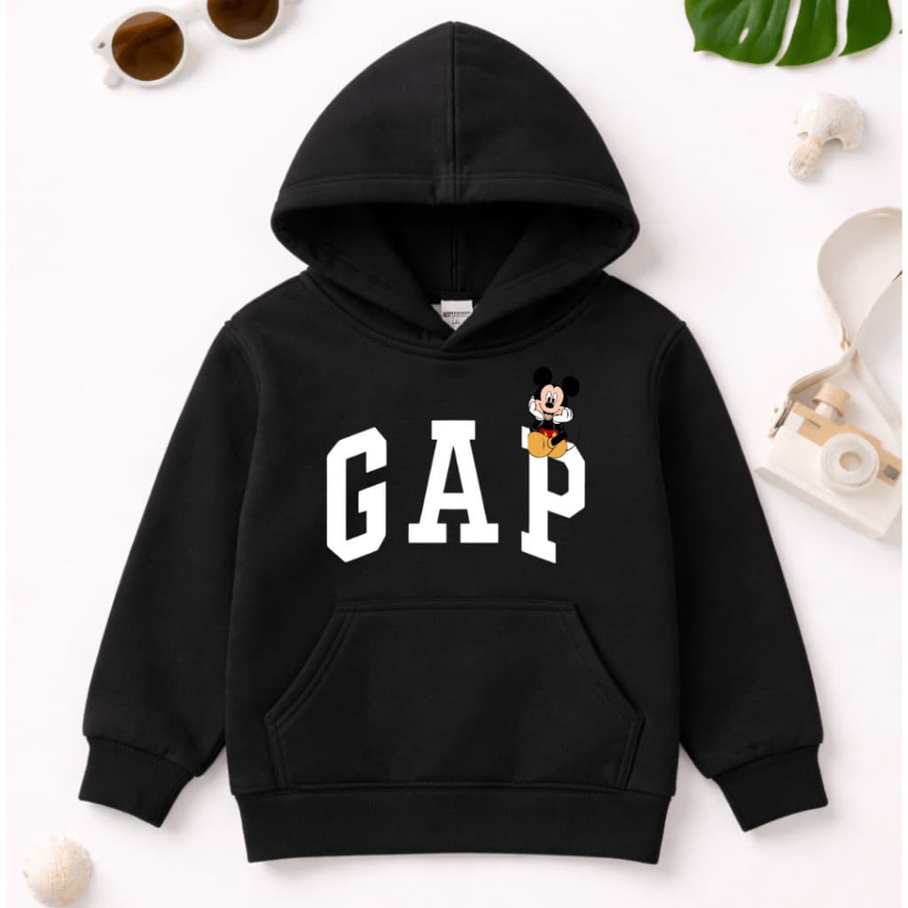 Moletom Canguru com Capuz Infantil Juvenil - Unissex - Confortavel - Casaco para Frio GAP Estiloso - Agasalho Lindo