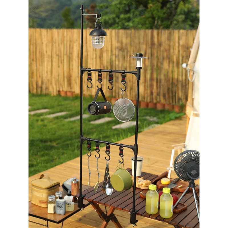 Rack de mesa multifuncional rack de luz portátil fácil armazenamento pendurado rack liga de alumínio Multi-camada acessó