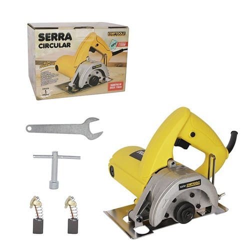 Serra Circular Elétrica Alta Potência Corte Rápido Precisa 127V 1100W Profissional
