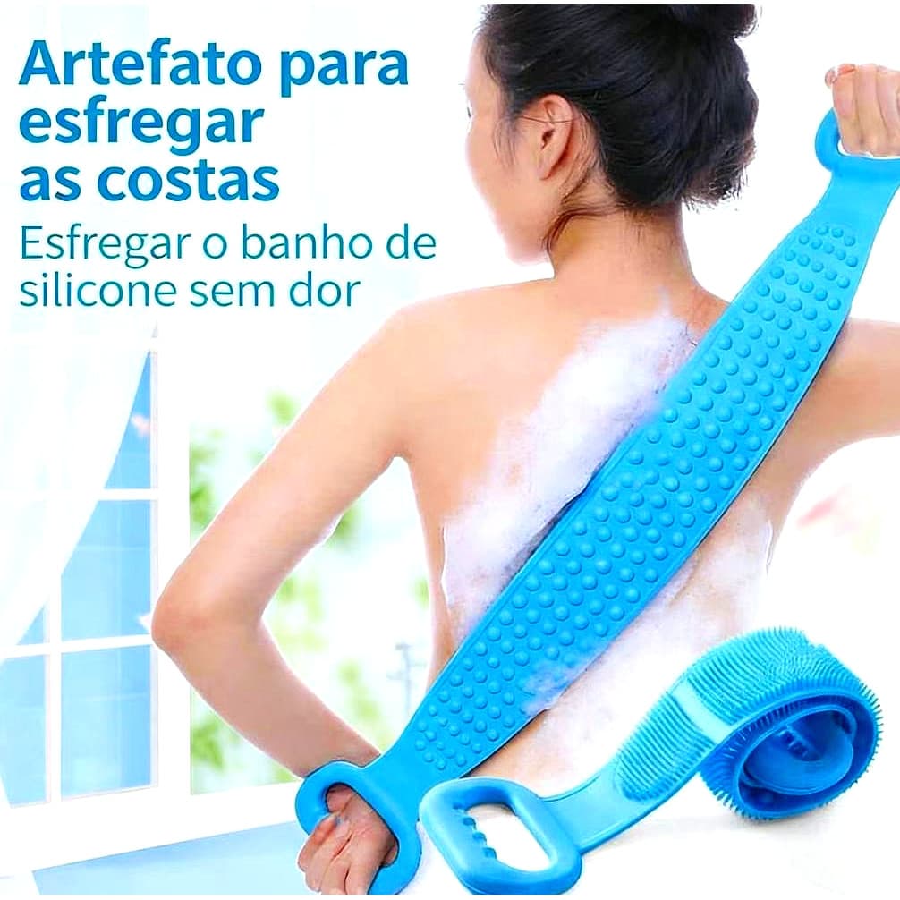 Toalha de Banho de Silicone! Esfolia e Limpa a Pele com Facilidade!