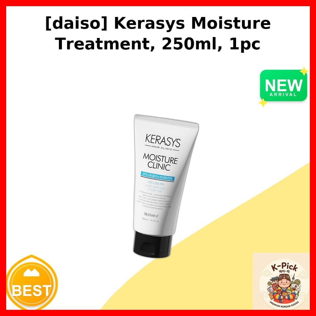 [daiso] Tratamento De Umidade Kerasys , 250ml , 1 Unidade/Coreano/Cabelo Liso/100 % Autêntico Por k_pick
