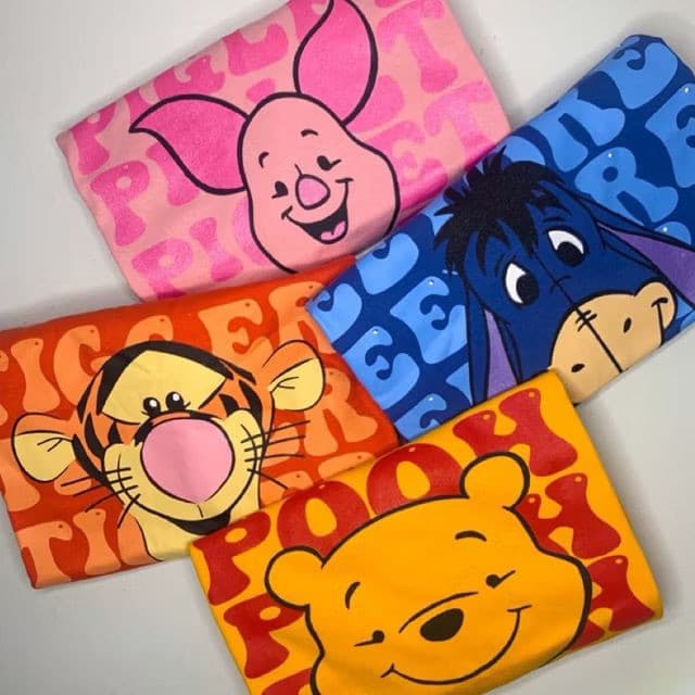 Camiseta Unissex Ursinho Pooh Blusinha Tshirt Tigrão, Pooh, Bisonho, Leitão 100% Algodão