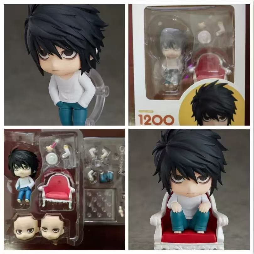 Nendoroid Yagami Light Death Note 1160 L-Lawliet 2.0 Anime Action Figure Com 1200 Articulações Móveis GS Modelo Bonecas
