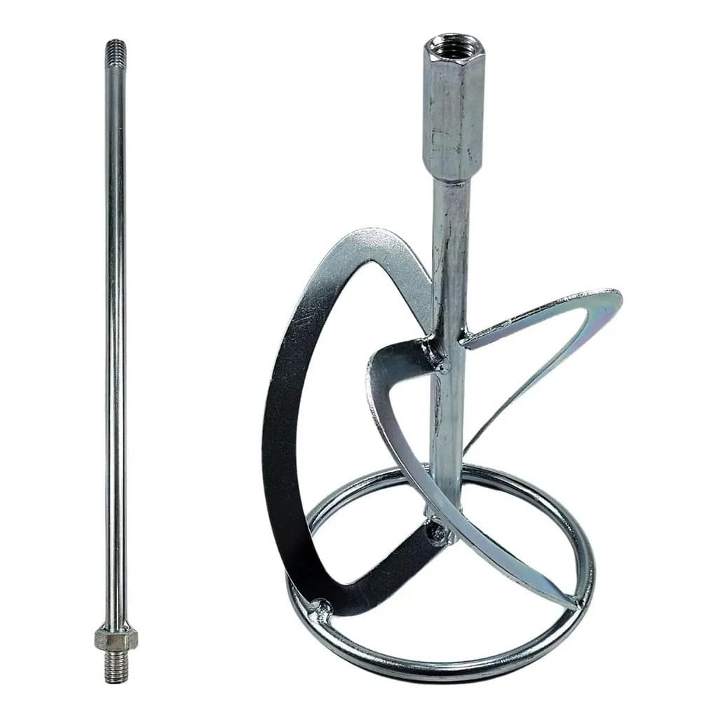 Kit Misturador Menegotti, Haste Pá MEL1600, Misturador Argamassa Profissional, Pá Mistura Concreto, Vonder, CSM, Nagano