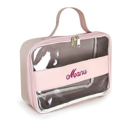 Maleta Grande Personalizada Porta Maquiagem Viagem Bordada