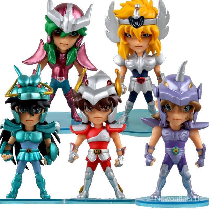 5 Pçs Saint Seiya Bronze Mito Pano Figuras De Ação Ikki Shiryu Shun Hyoga Bonecas Colecionáveis Fora Brinquedos Das Cria
