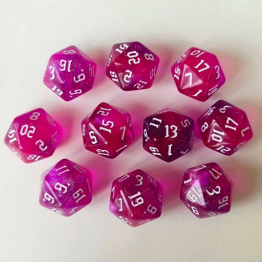 10 Peças Dados Poliédricos D20 Conjunto De 20 Lados Para Jogos De Mesa DND RPG