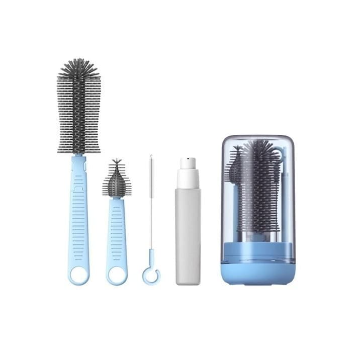 Kit Escovas De Limpeza Para Mamadeira Portátil Viagem