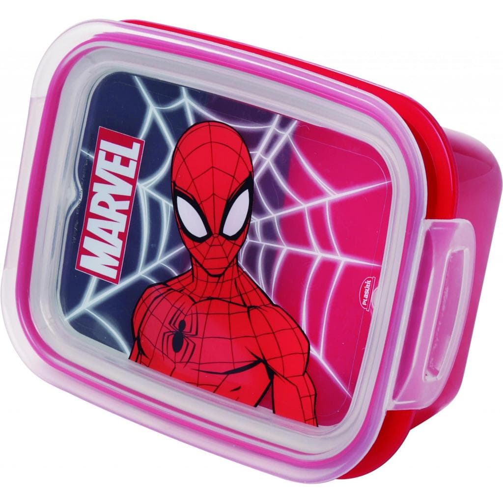 Marmita lancheira hermética com divisória com trava HOMEM-ARANHA 630 ML