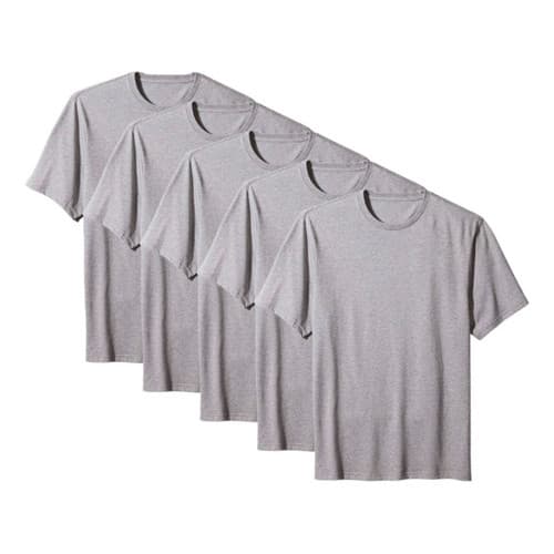 Kit 5 Camisas Camisetas Masculinas Atacado Envio Imediato CINZA P