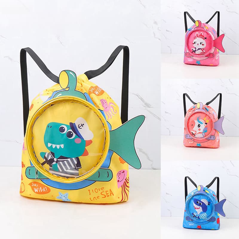 BH Bolsa De Natação Infantil De Desenho Animado , Separação Seca E Úmida , Cordão , Praia , À Prova D'água Para Viagens