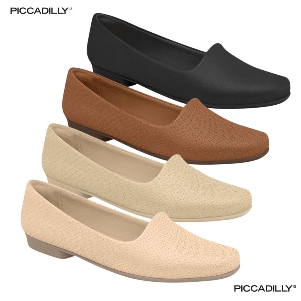 Sapatilha Mocassim Feminino Piccadilly Confortavel Macia Leve até o 42