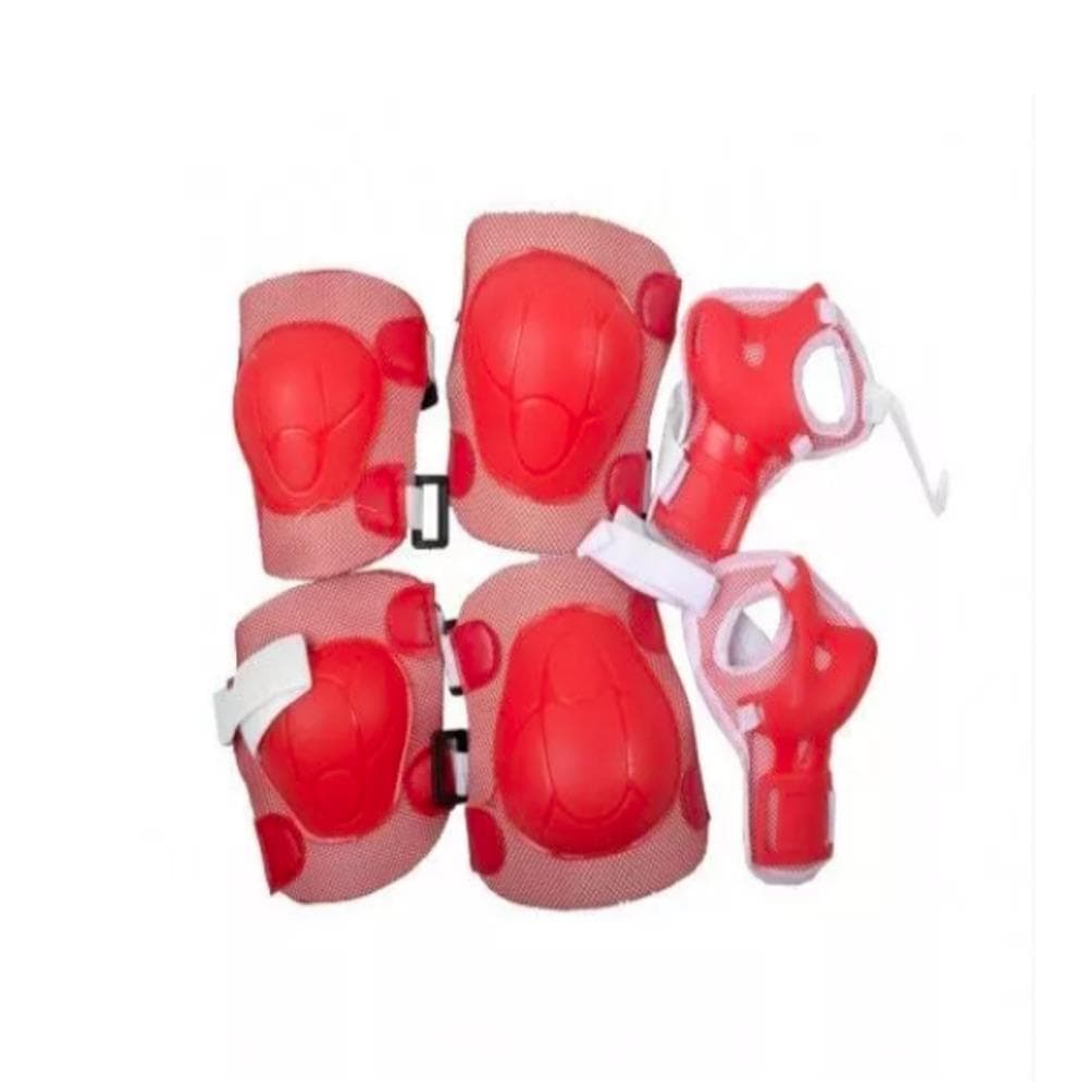 Kit Capacete Infantil Com Joelheiras E Cotoveleiras