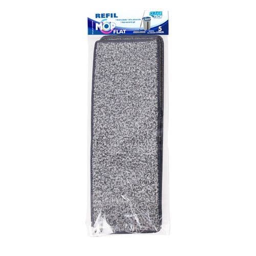 Kit Duplo Refis Mopa Mop Flat Microfibra Alta Absorcao Piso Limpeza Eficiente