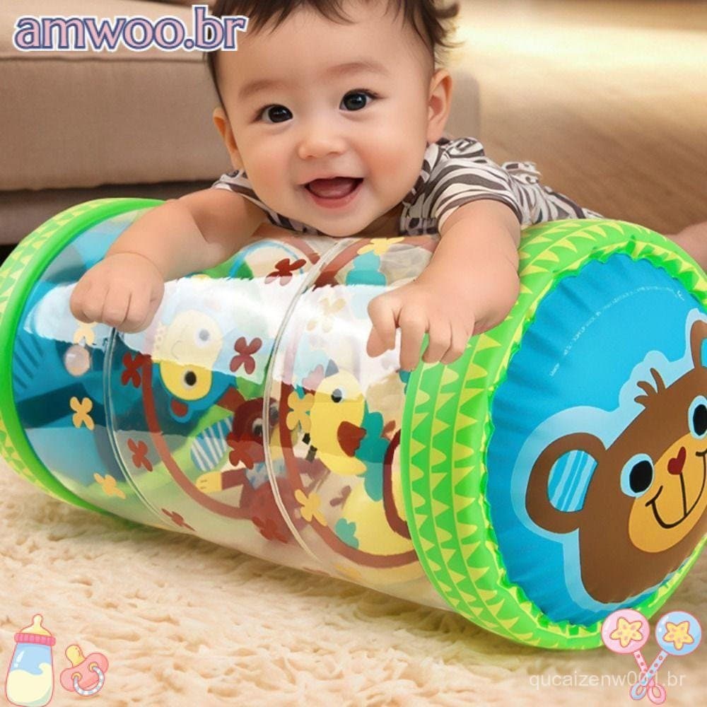 Brinquedo Inflável De Rastejamento AMWOO , Rolo De Bebê Em PVC De Atividade De Desenvolvimento , De Bebês