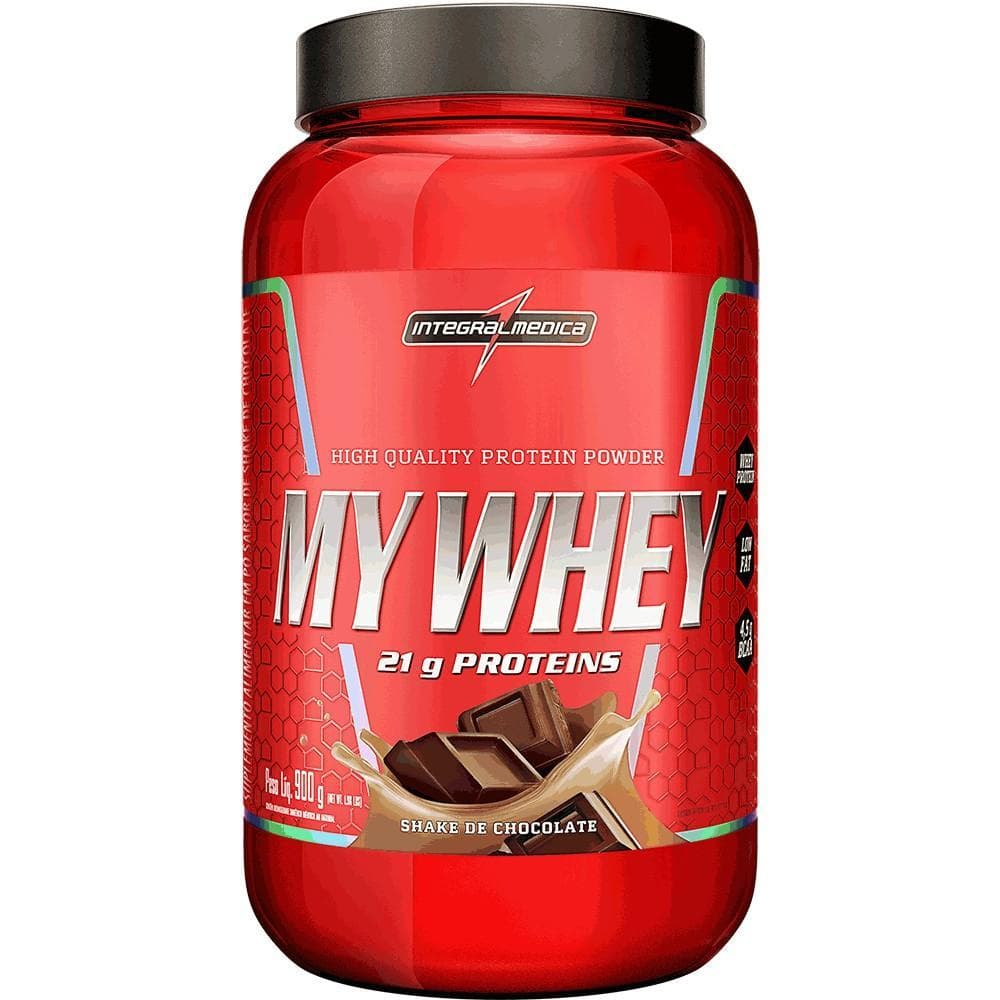 Integralmedica My Whey Proteína em Pó - Ganho de Massa Muscular - Pote 900g