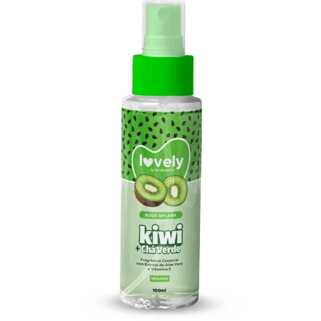 Body Splash Lovely Kiwi 100ml Face Beautiful – 1un