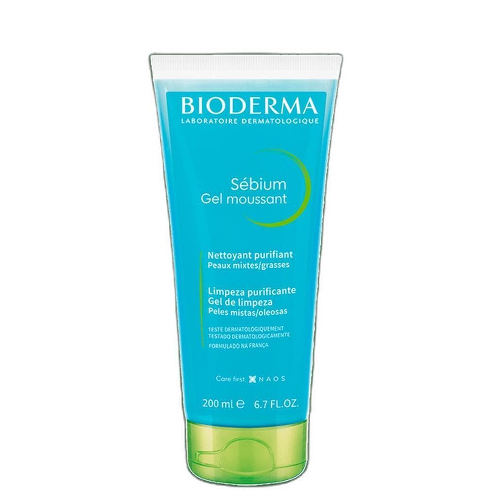 Bioderma Sébium Gel Moussant Gel de Limpeza Antioleosidade de Alta Tolerância 200ml
