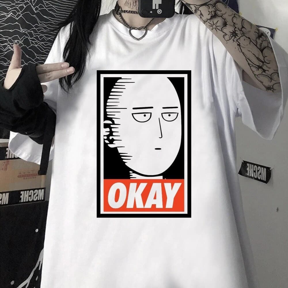 Camiseta Um Punch Super Forte Careca Meme Okay