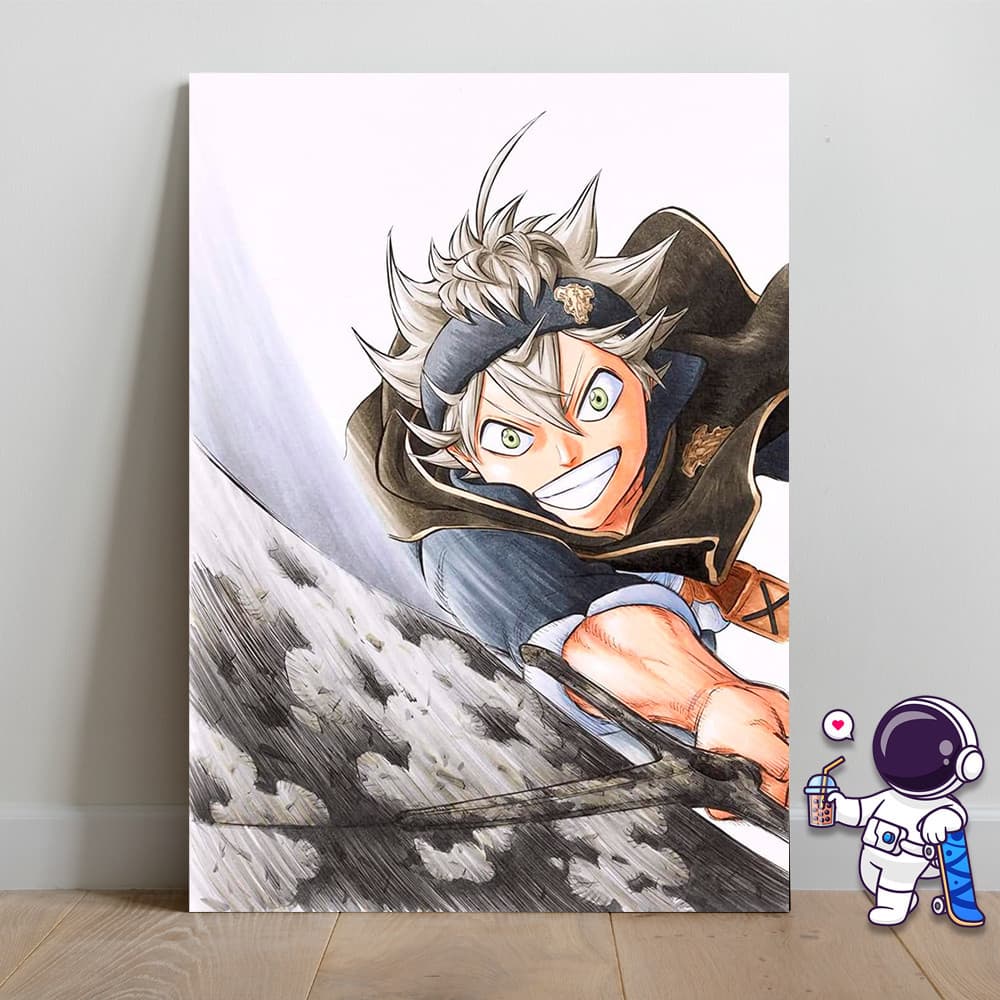 Placa Decorativa MDF 20x28  Black Clover