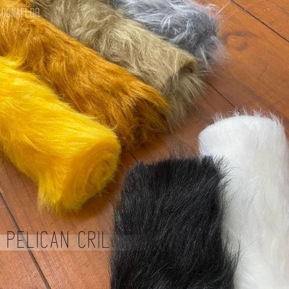 50cm x 1,60m Pelucia Pelicancril Pelo 9,5cm Alto Luxuosa Para Tapetes Artesanato
