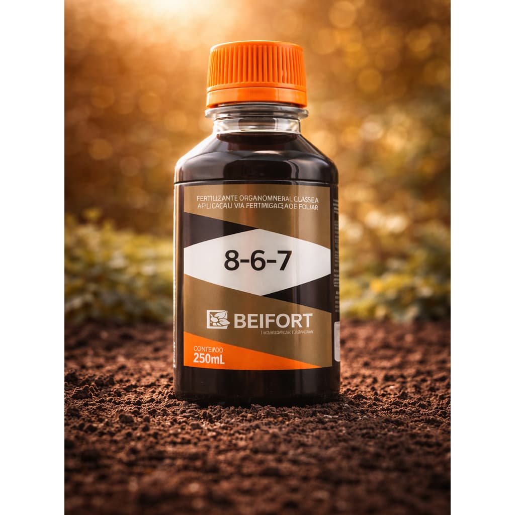 Vigore Fertilizante Organomineral Orgânico  NPK 8-6-7 Beifort 250ml