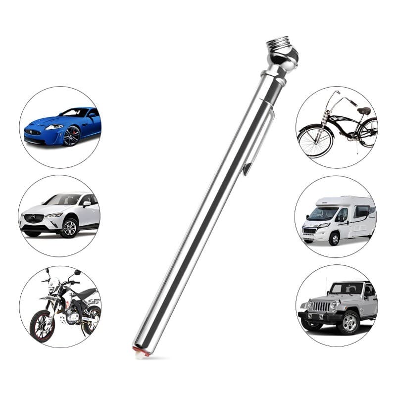 Calibrador De Pneu Tipo Caneta Profissional Kit 2 Pçs Medidor Pressão Carro Moto Motores 70 PSI