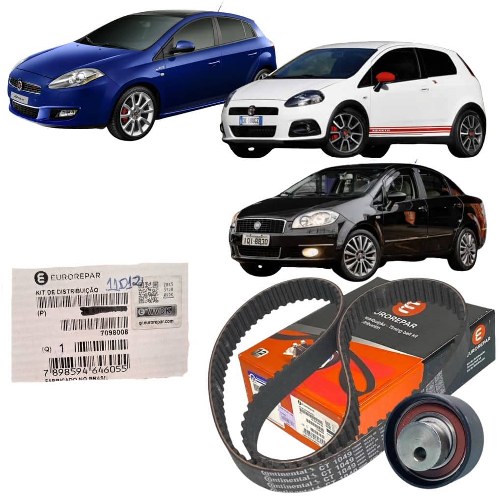 Kit Correia Dentada Fiat Bravo/punto/linea Eurorepar  7098008
