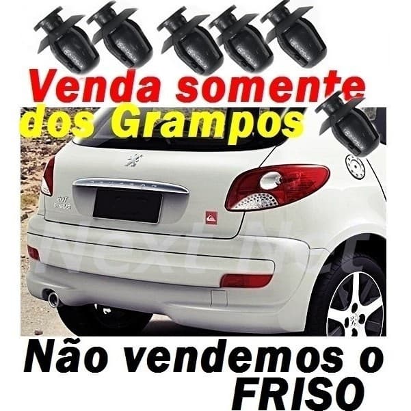 Presilha Trava Friso Porta Malas Peugeot 207