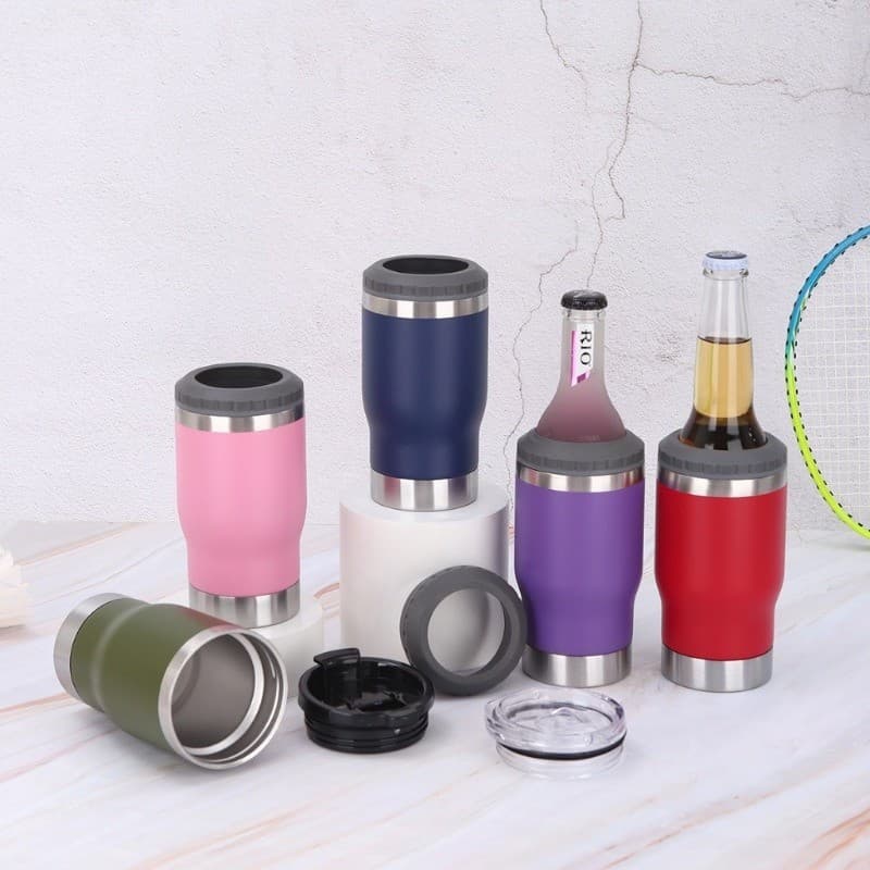 Porta Lata Térmico Inox – 350ml, Mantém sua Bebida Gelada por Muito Mais Tempo!