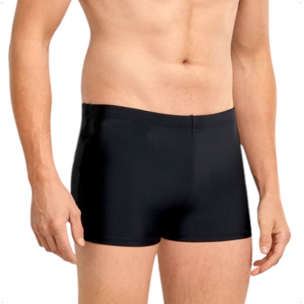 Sunga Boxer Adulto Preta Ajuste na Cintura Confortável Praia Verão Piscina