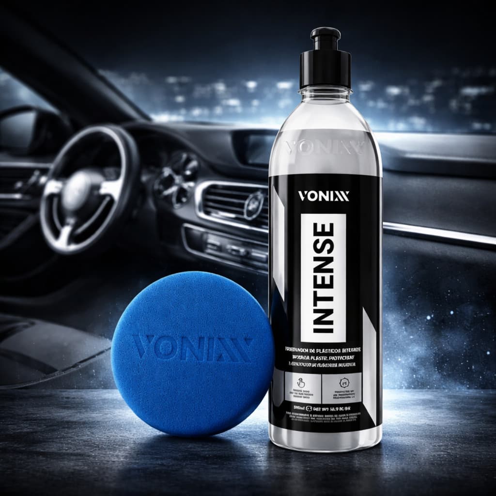 Renovador Plásticos Internos Intense 500ml + Aplicador Azul Vonixx