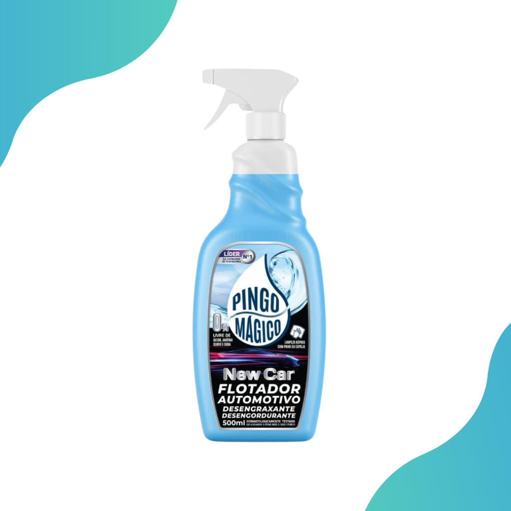 Pingo Magico Flotador Automotivo New Car 500ml Desengraxante