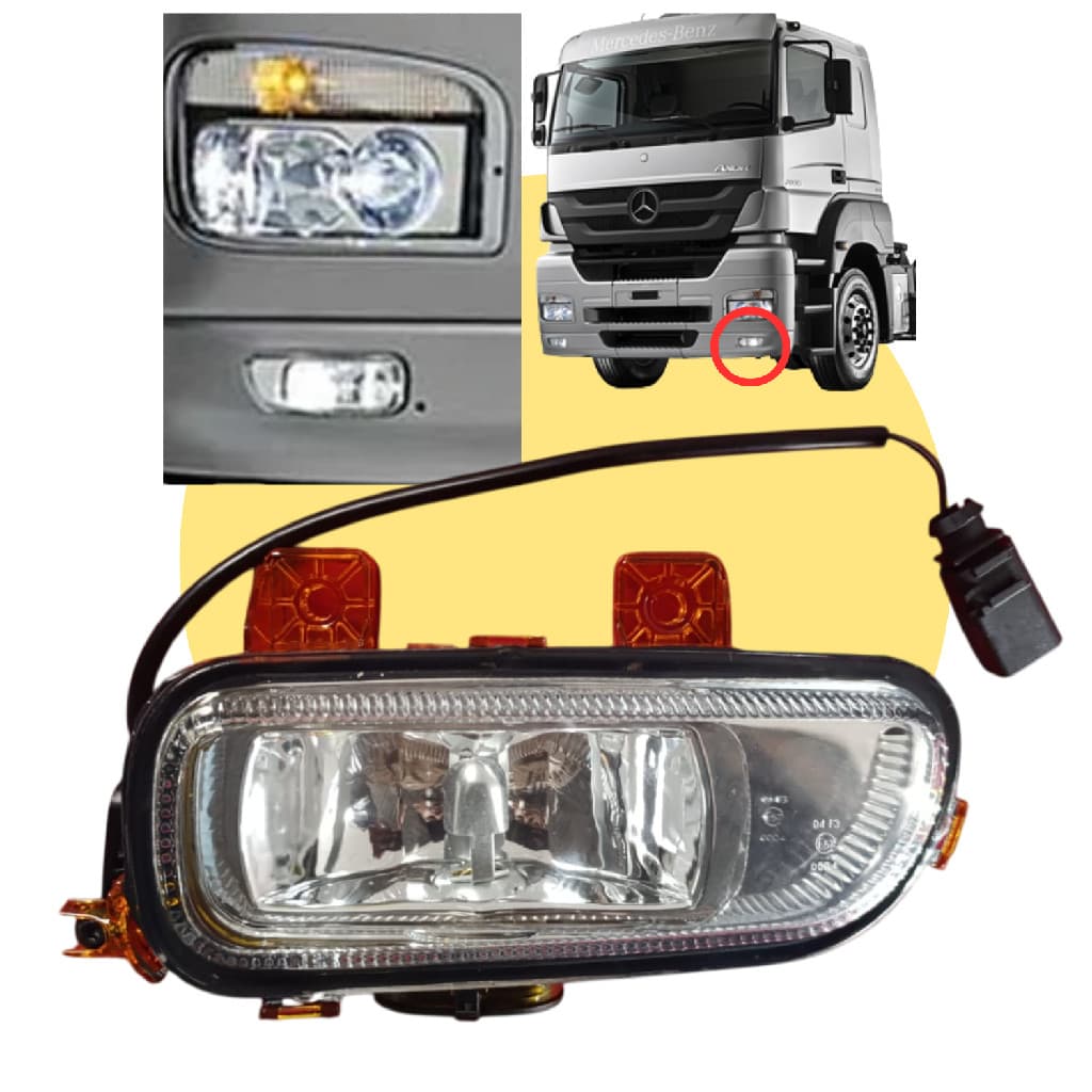 Farol De Milha Lado Esquerdo Caminhão Mercedes-bens Axor 2540 S