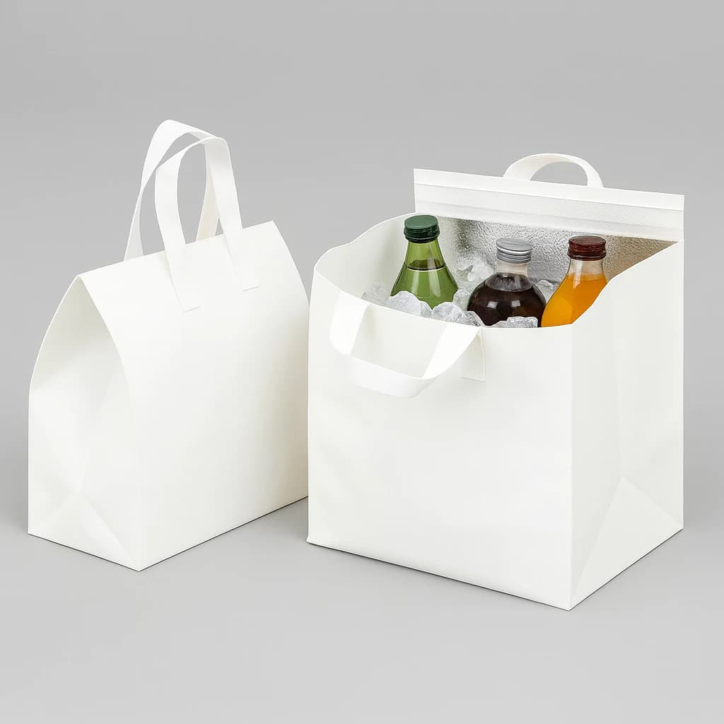 KIT 40 Sacolas com Velcro Bolsa Termica Portatil Grande para Passeio Cooler 16 Litros