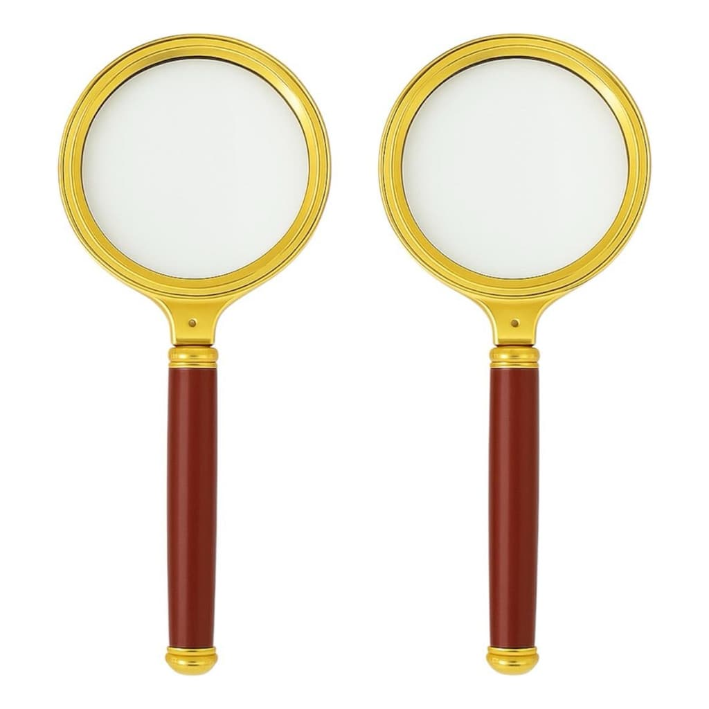 Kit 2 Lupa De Luxo Com Lente De Aumento Zoom 10x 70mm Mf-70